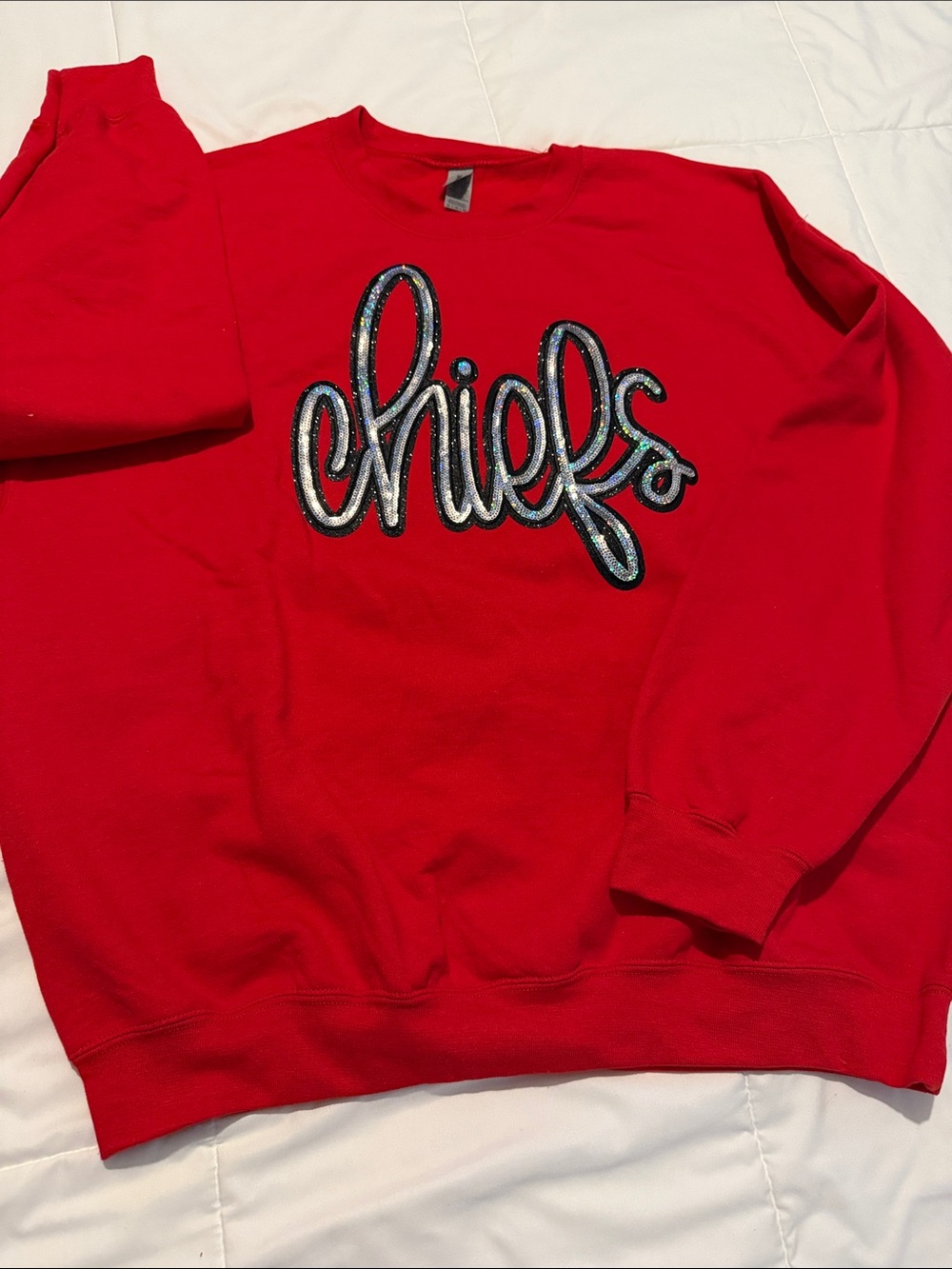 Red Chiefs Script Logo Crewneck Sweatshirt- Heavy Blend Size XL